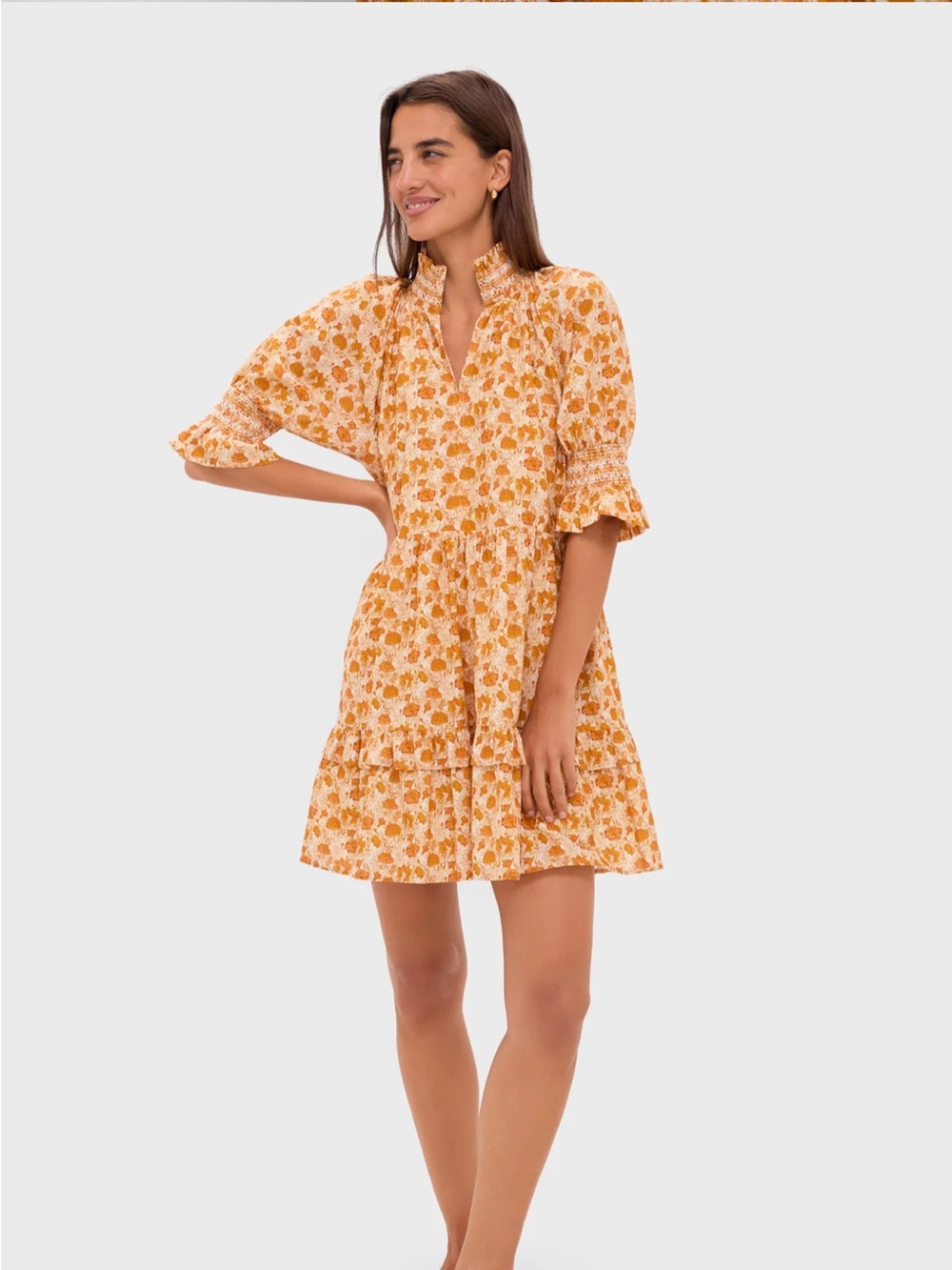 Burnt Orange Floral Sawyer Mini Dress Tuckernuck, Hyacinth House